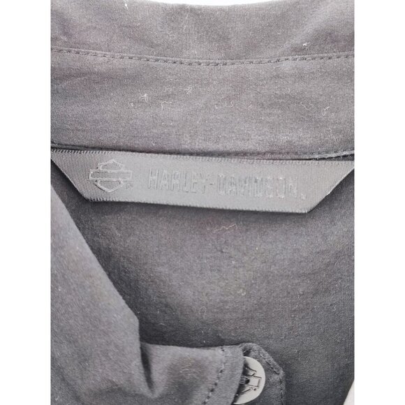 Harley-Davidson Of Scottsdale Black Slim Pocket Slim Fit Shirt Size L - Picture 9 of 16